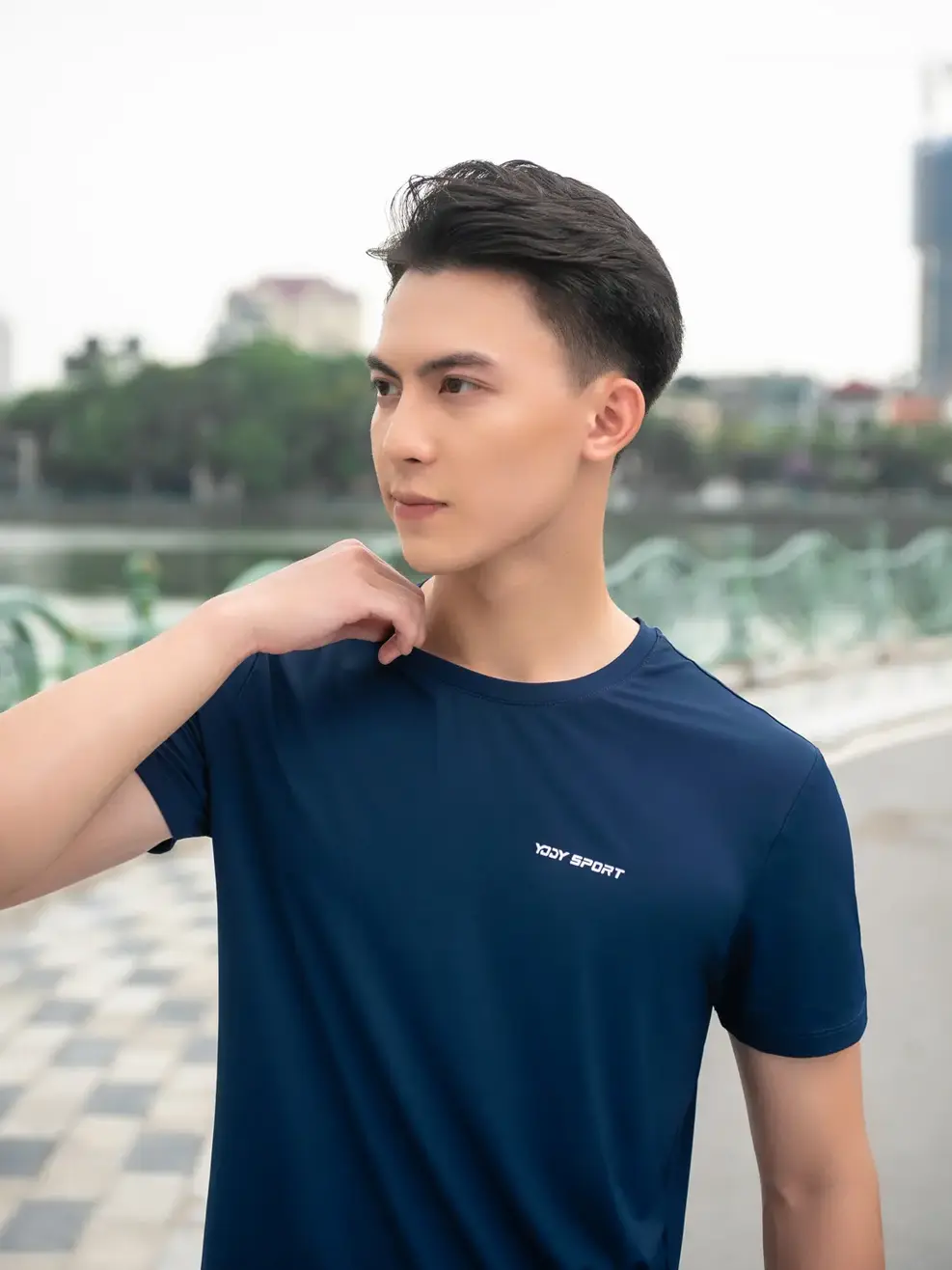 T-shirt thể thao nam perform ance 2 - Navy - M