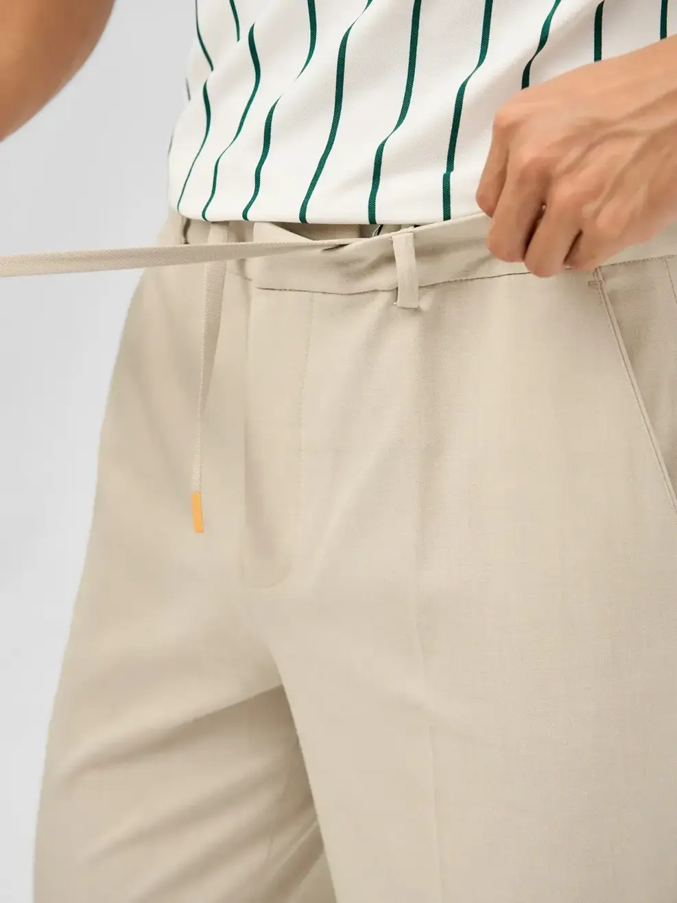 Quần Dài Âu Nam Cạp Chun Ốp (qam6049) - Be 031 - 29