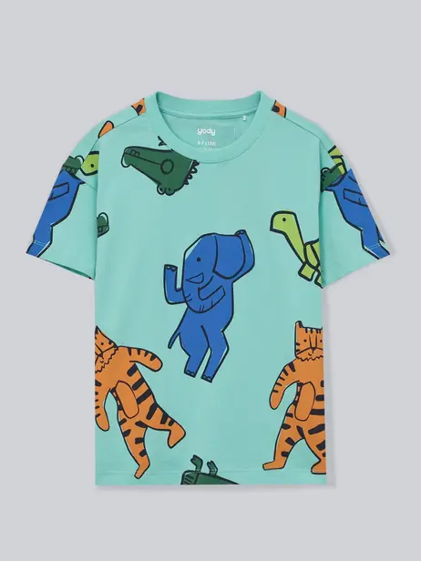 Áo Phông In Tràn Con Thú