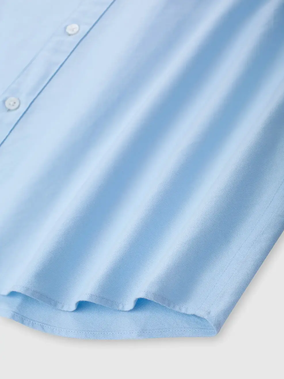 Áo Sơ-mi nam oxford dài tay phối túi - XANH 012 - M