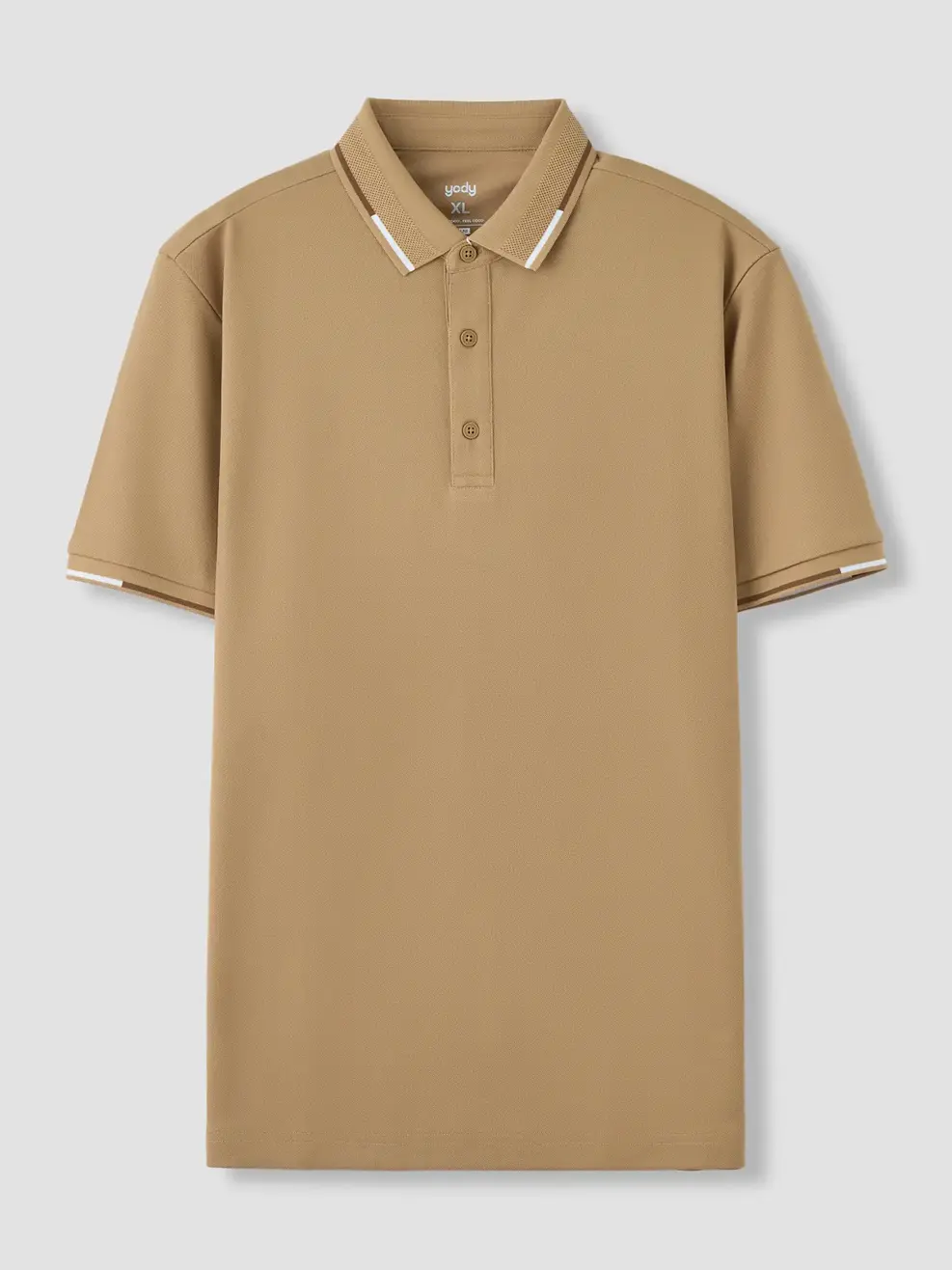 Áo Polo Nam Bo Phối Màu - Nâu 035 - S