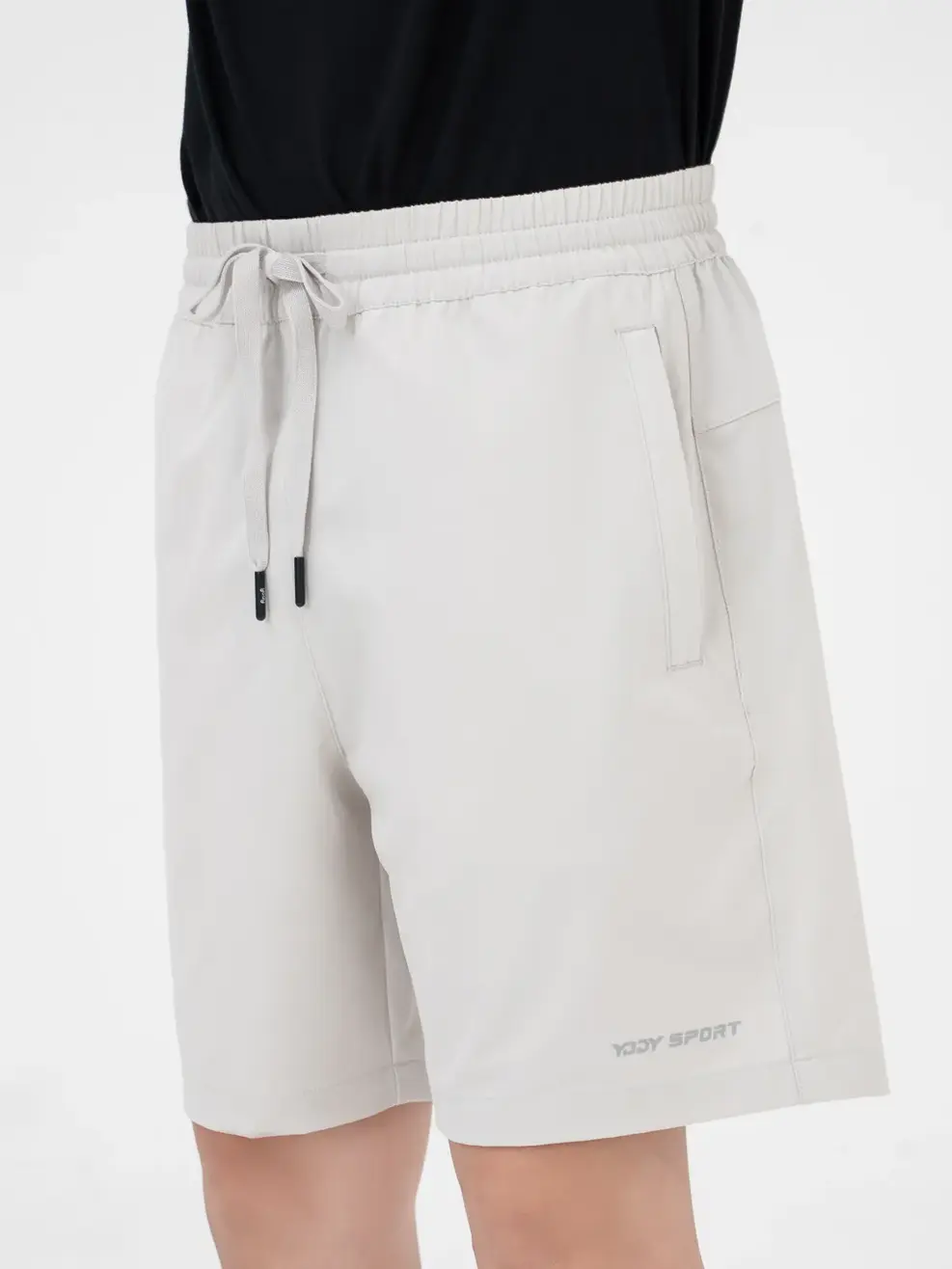 Quần Short Thể Thao Kid Túi Ốp - Ghi Sáng  - 8