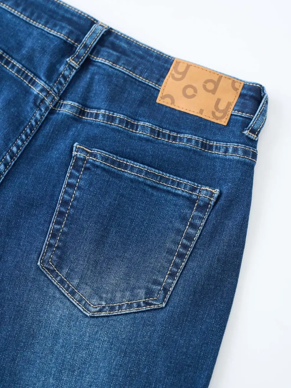 Quần Jeans Nữ Baggy Xếp Ly - Màu chàm 002 - 26