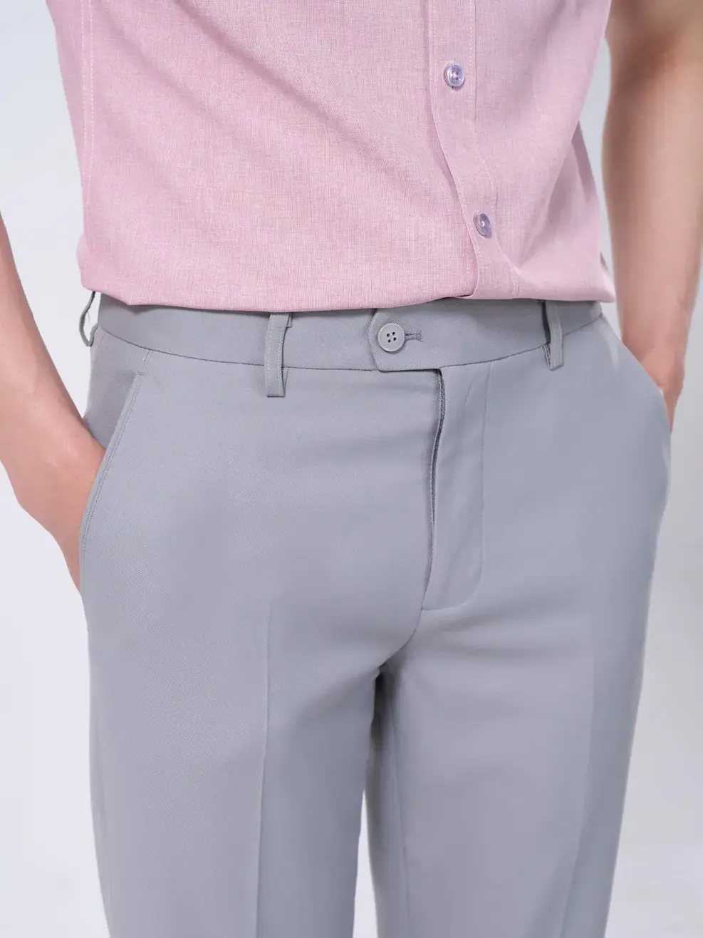 Quần âu nam ( Áo vest nam nano) - Ghi - 2XL
