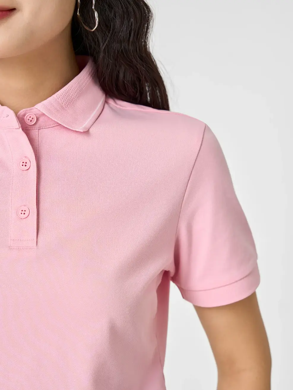 Áo Polo Nữ Cơ Bản Dáng Suông - Hồng 037 - XS