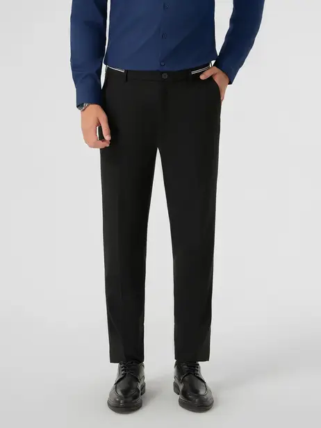 Quần Âu Nam Slim Fit Phối Cạp