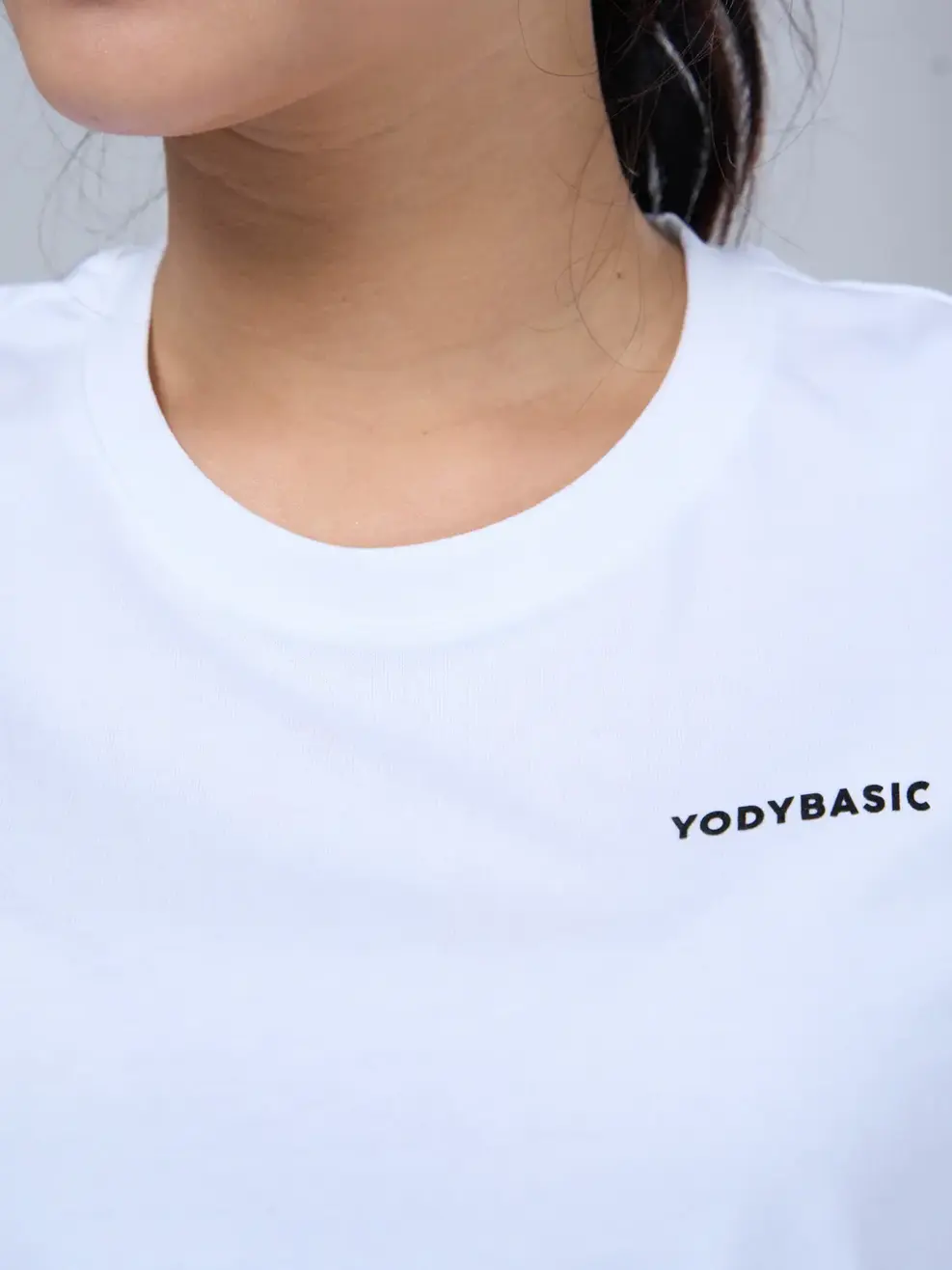 Áo thun nữ in yody basic - Trắng - S