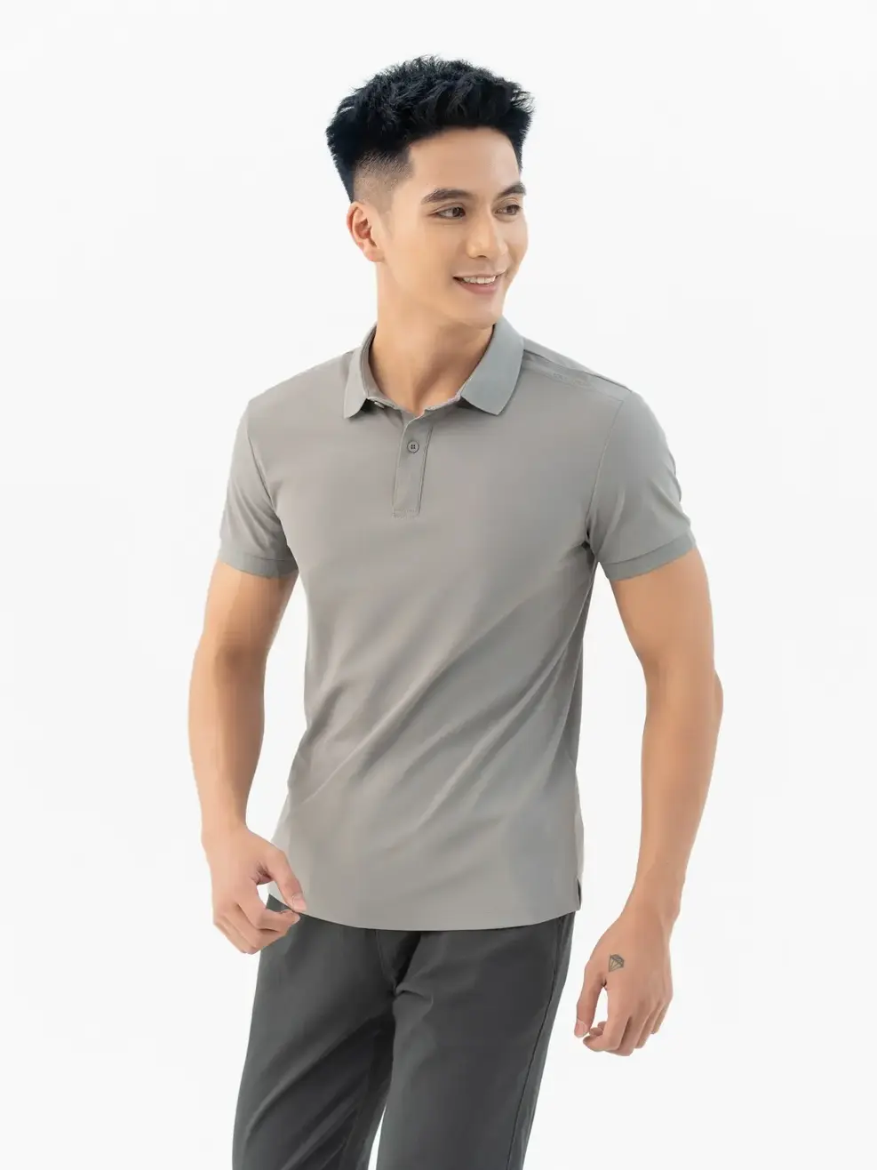 Polo Nam Yody Sport Airycool In Nẹp - Ghi - M