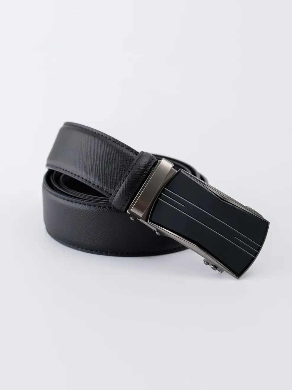 Thắt Lưng Nam Khóa Tự Động Mặt Kim Loại TL 03 - ĐEN 002 - 115