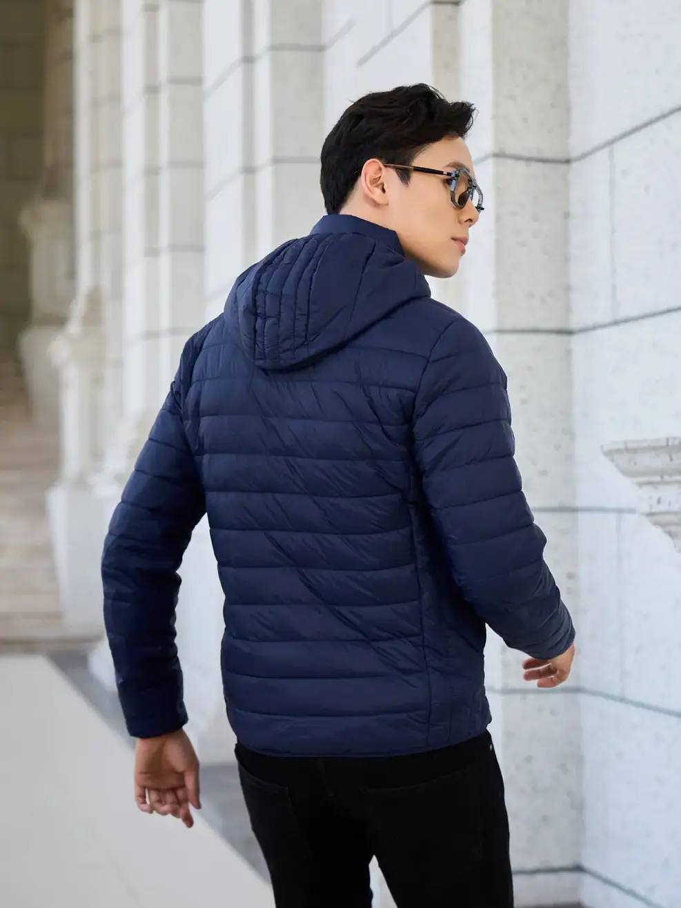 Áo phao nam Yody siêu nhẹ - Tím than - 3XL