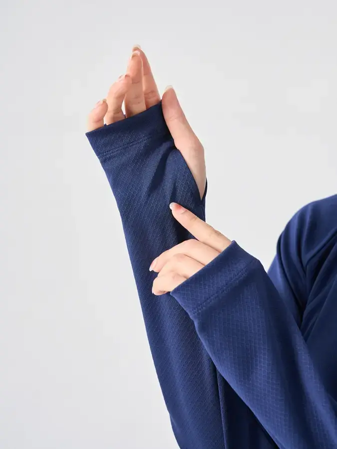 Áo Chống Nắng Nữ Chống Uv Dáng Suông - Navy - M