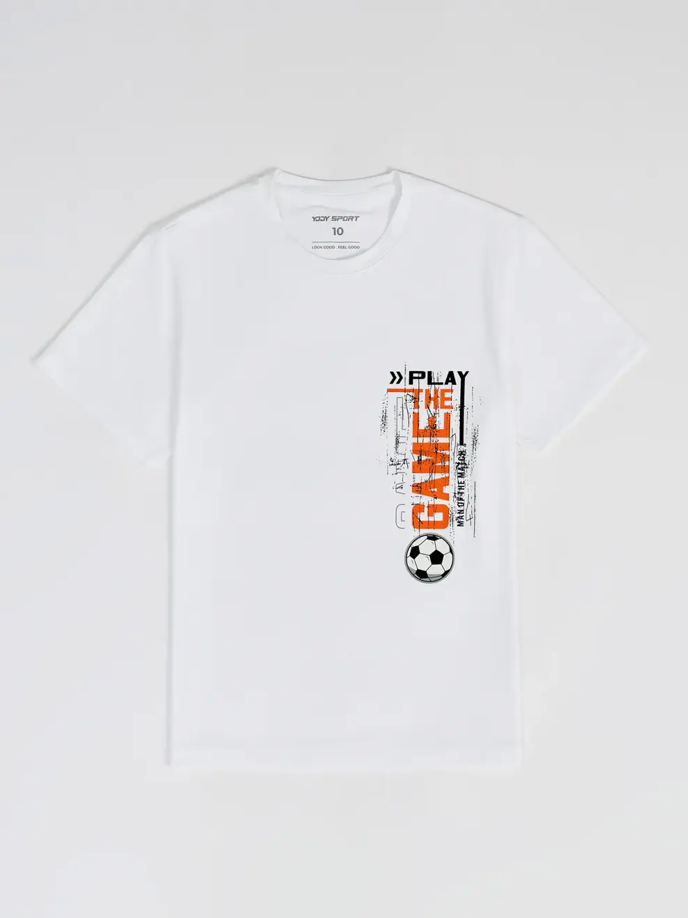 Áo Thun Thể Thao Trẻ Em In Play The Game - Trắng. - 10-11