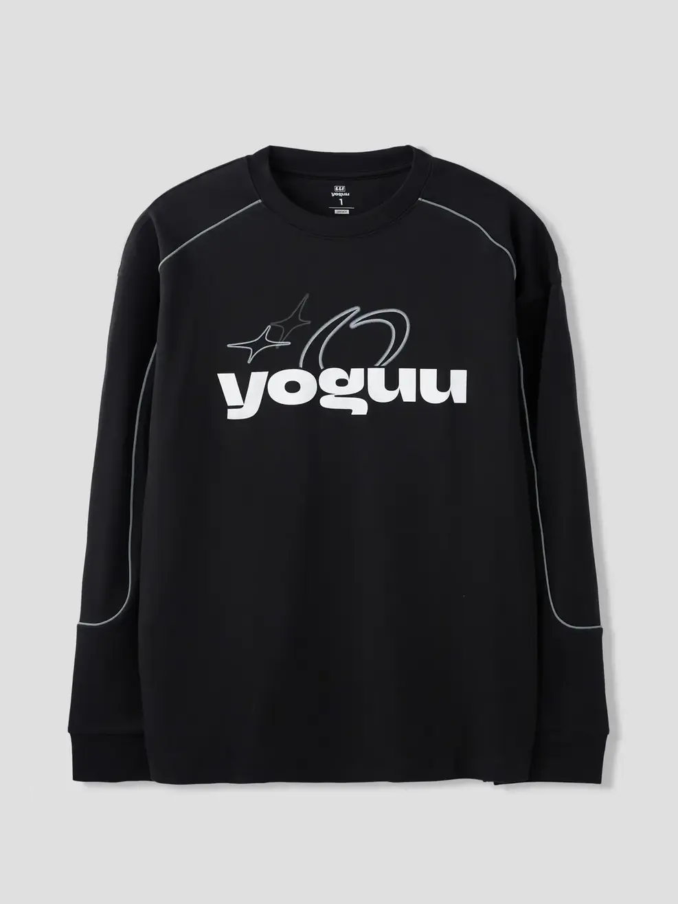 Áo Yoguu Dài Tay Phối Viền Tay - Đen - 0