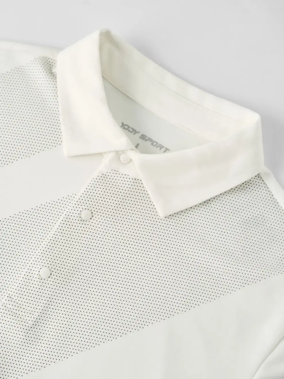 Áo Polo Nam Thể Thao In Hoạ Tiết - Trắng 001 - S