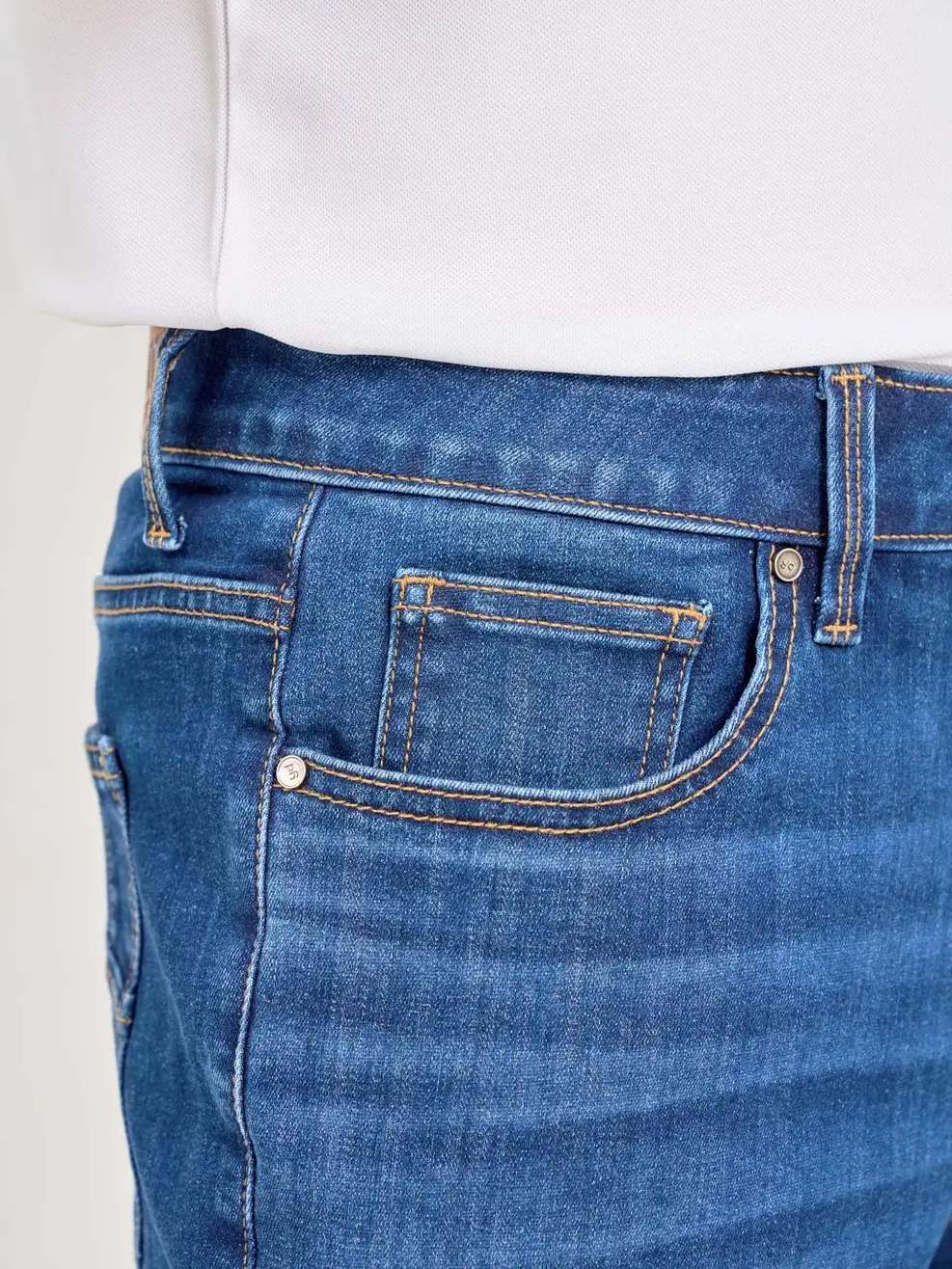 Quần Jeans Nam Cafe Slim Can Tú - Xanh đậm - 28