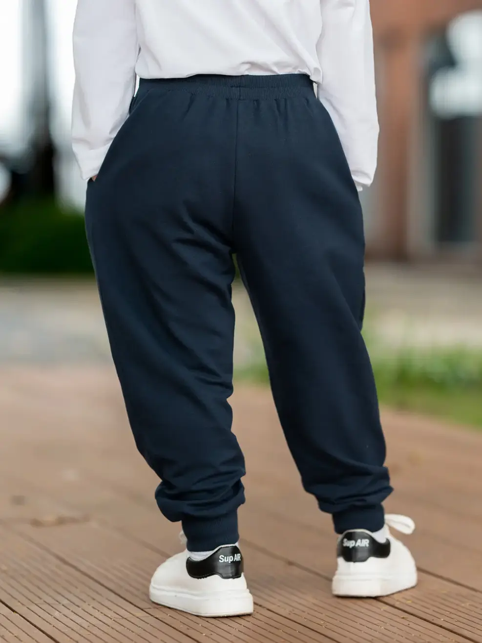 Quần nỉ trẻ em bổ thân - Navy - 2