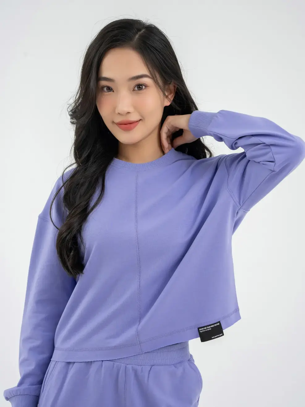 Bộ Đông Nữ Gấu Buông Trẻ Trung - Tím - S