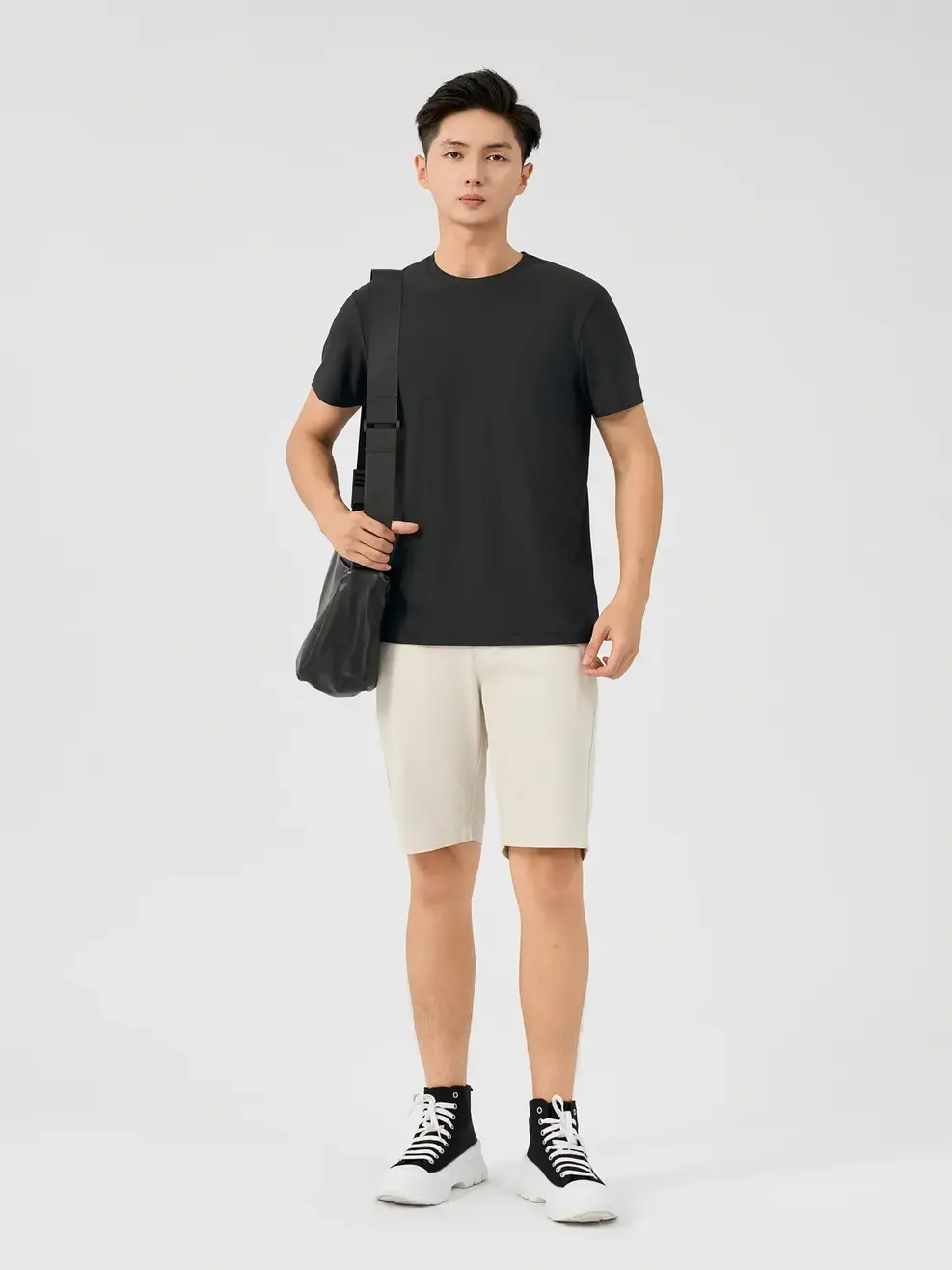 T-shirt Nam Thể Thao Quốc Dân Thoáng Khí - Đen - M
