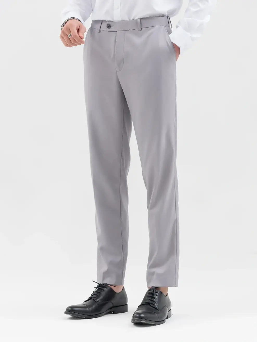 Quần Âu Nam Cạp Di Động - Xám - 29