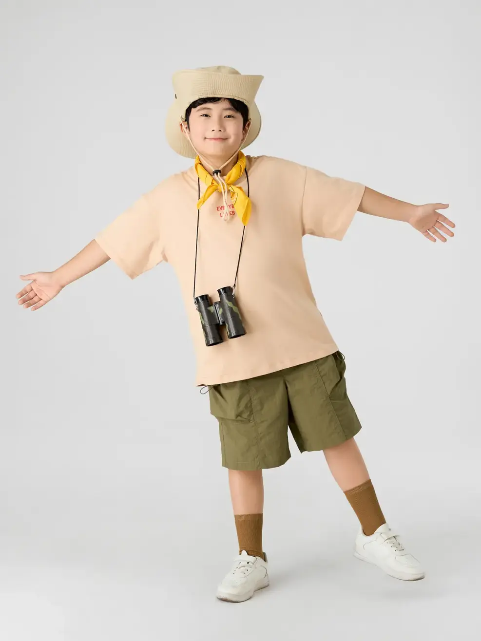 Sooc Kid Nam Bổ Thân Túi Rút Dây - Rêu - 8-9