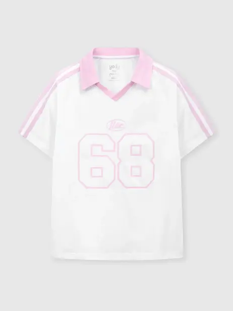 Áo Polo Teen Form Relax Tay Raglan