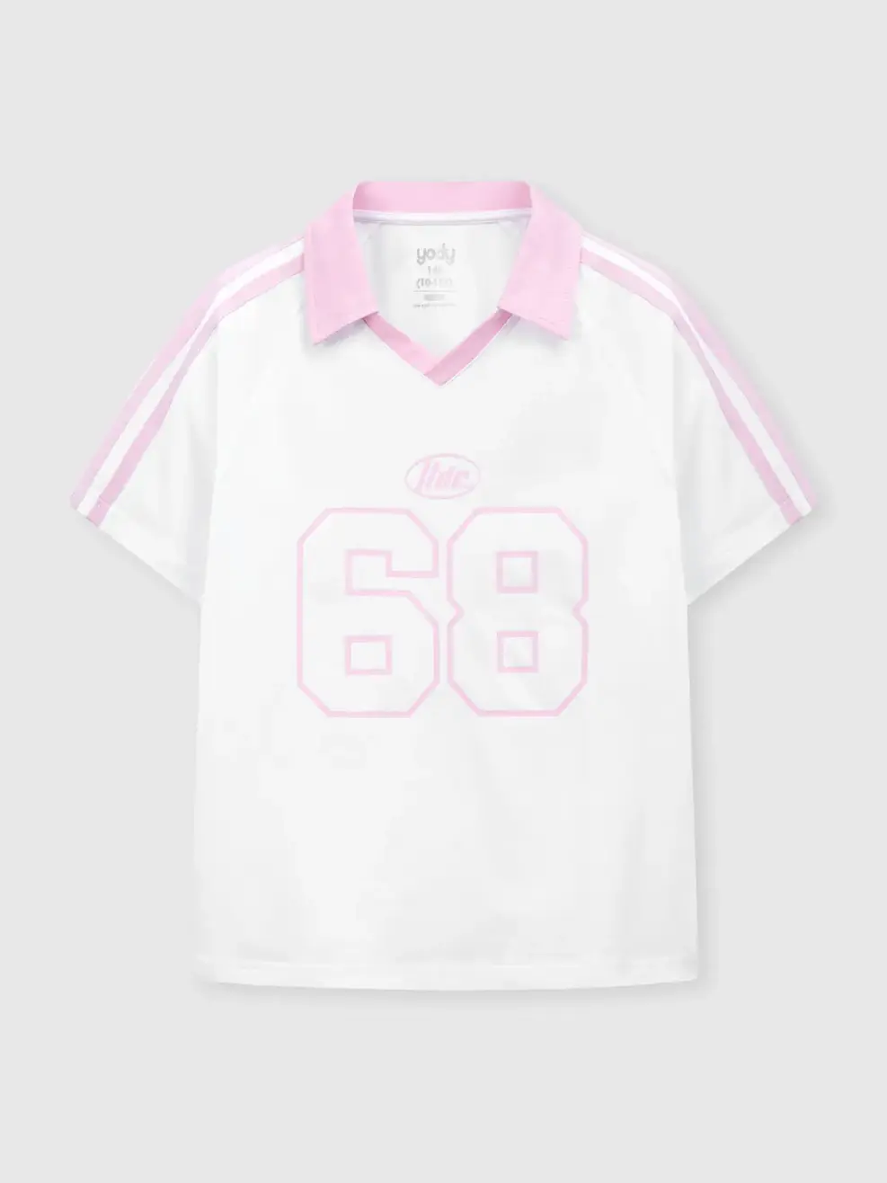 Áo Polo Teen Form Relax Tay Raglan - Trắng 001 - 140