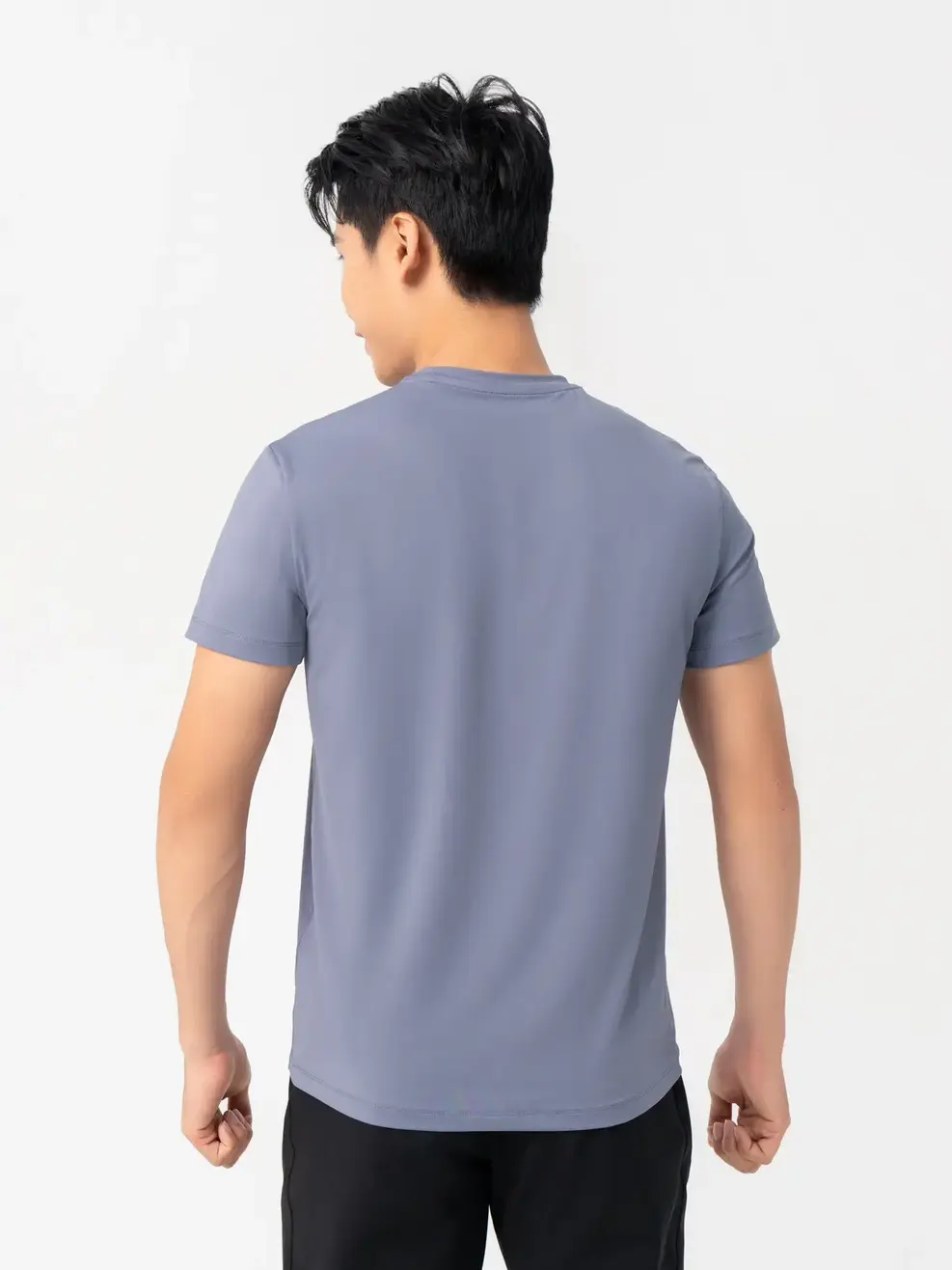 T-shirt Thể Thao Nam In Ngực Athletic - Ghi - M