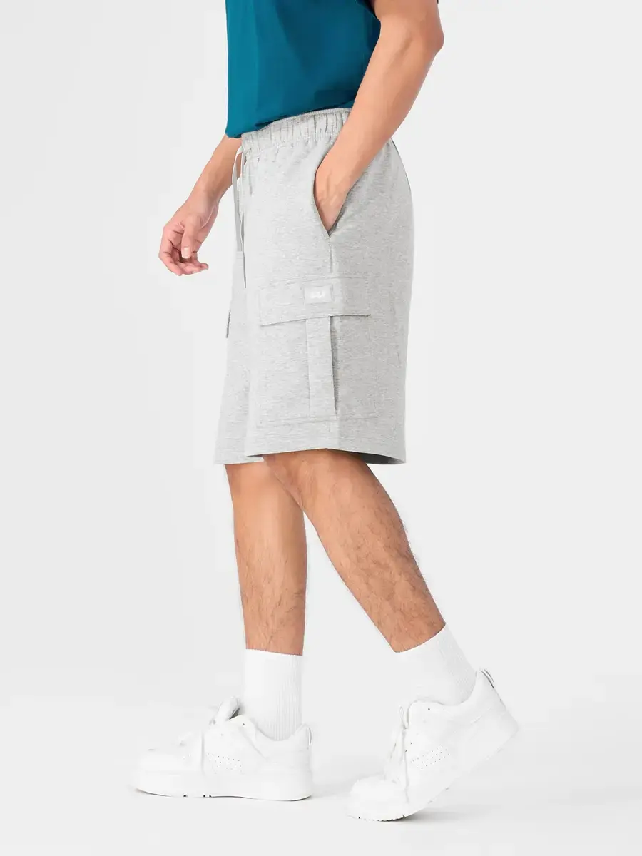 Quần Sooc Yoguu Túi Hộp Mác Cao Su - Be melange - M