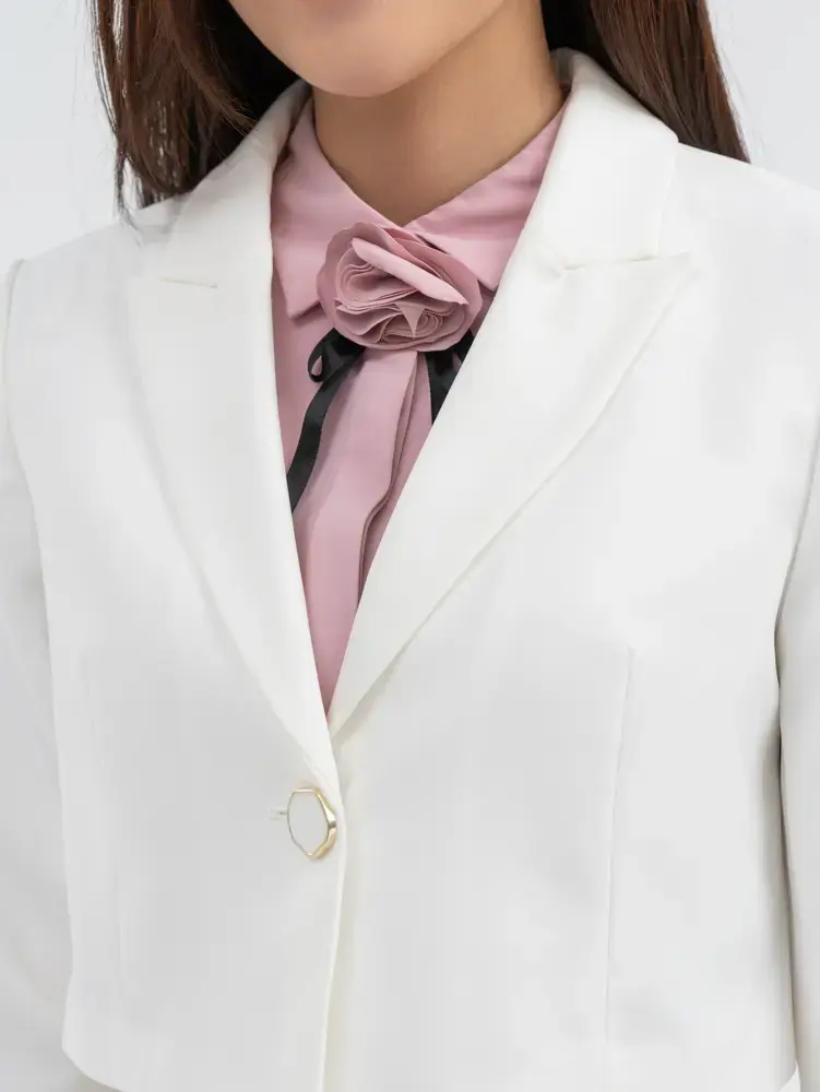 Vest Nữ Dáng Croptop - Trắng - S