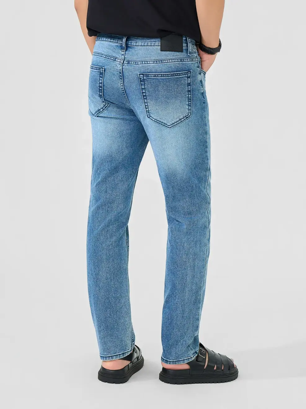 Quần Jeans Nam Regular Indigo  - Màu chàm 003 - 28
