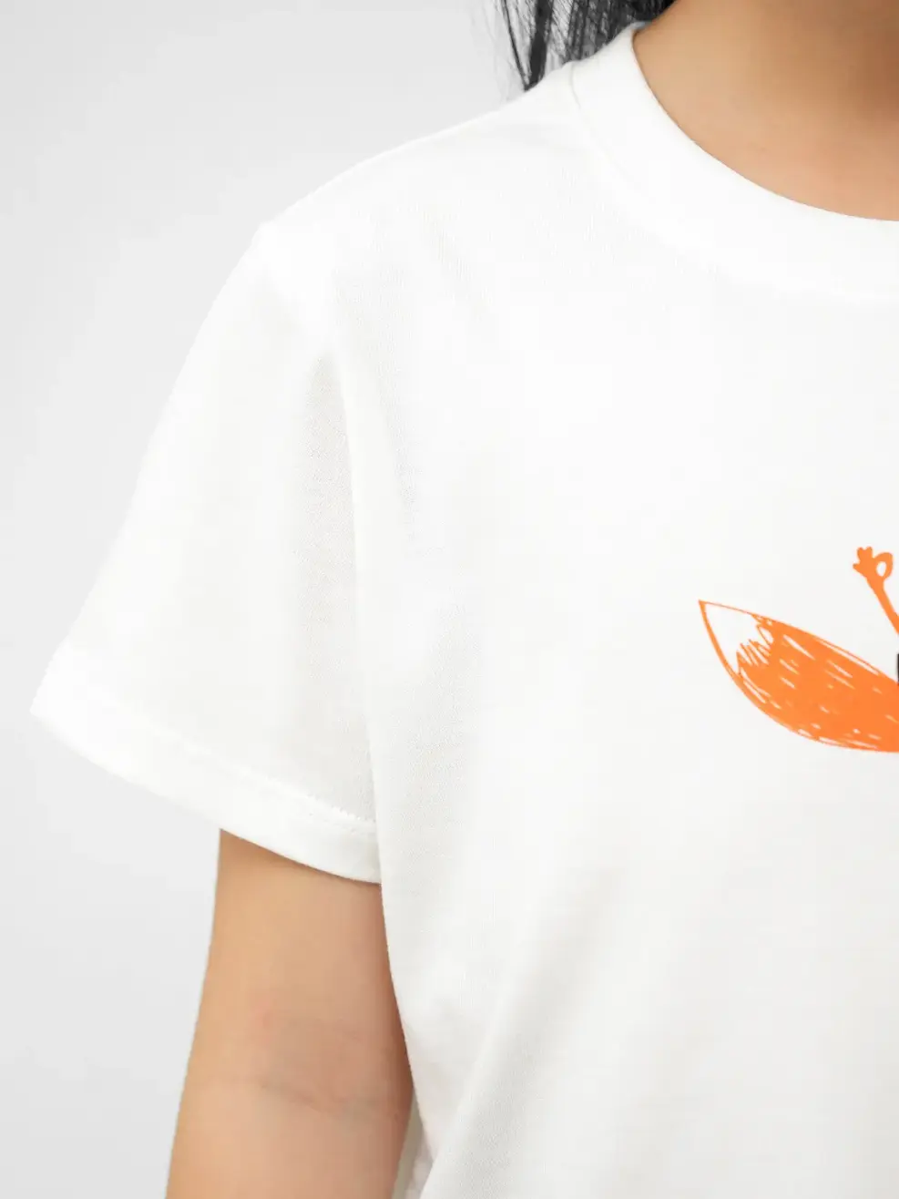 T-shirt Kid In Chú Cáo Nhỏ Cotton Usa - Trắng 1 - 2