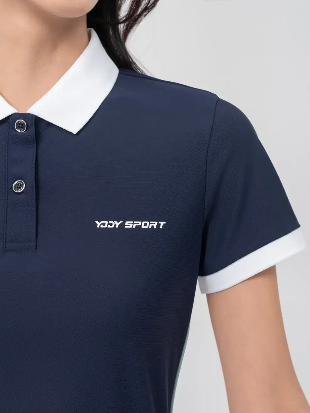 Polo Thể Thao Nữ Airycool Phối Màu - Navy - S