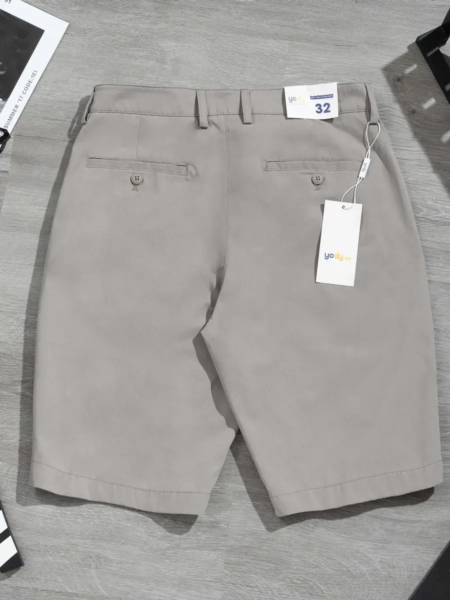 Quần Sooc Nam Phối Túi Sườn - Xám - 29