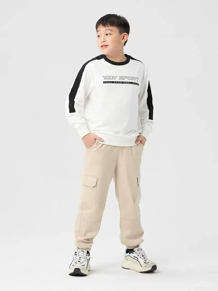 Quần Dài Trẻ Em Kaki Can Ống - Be - 10