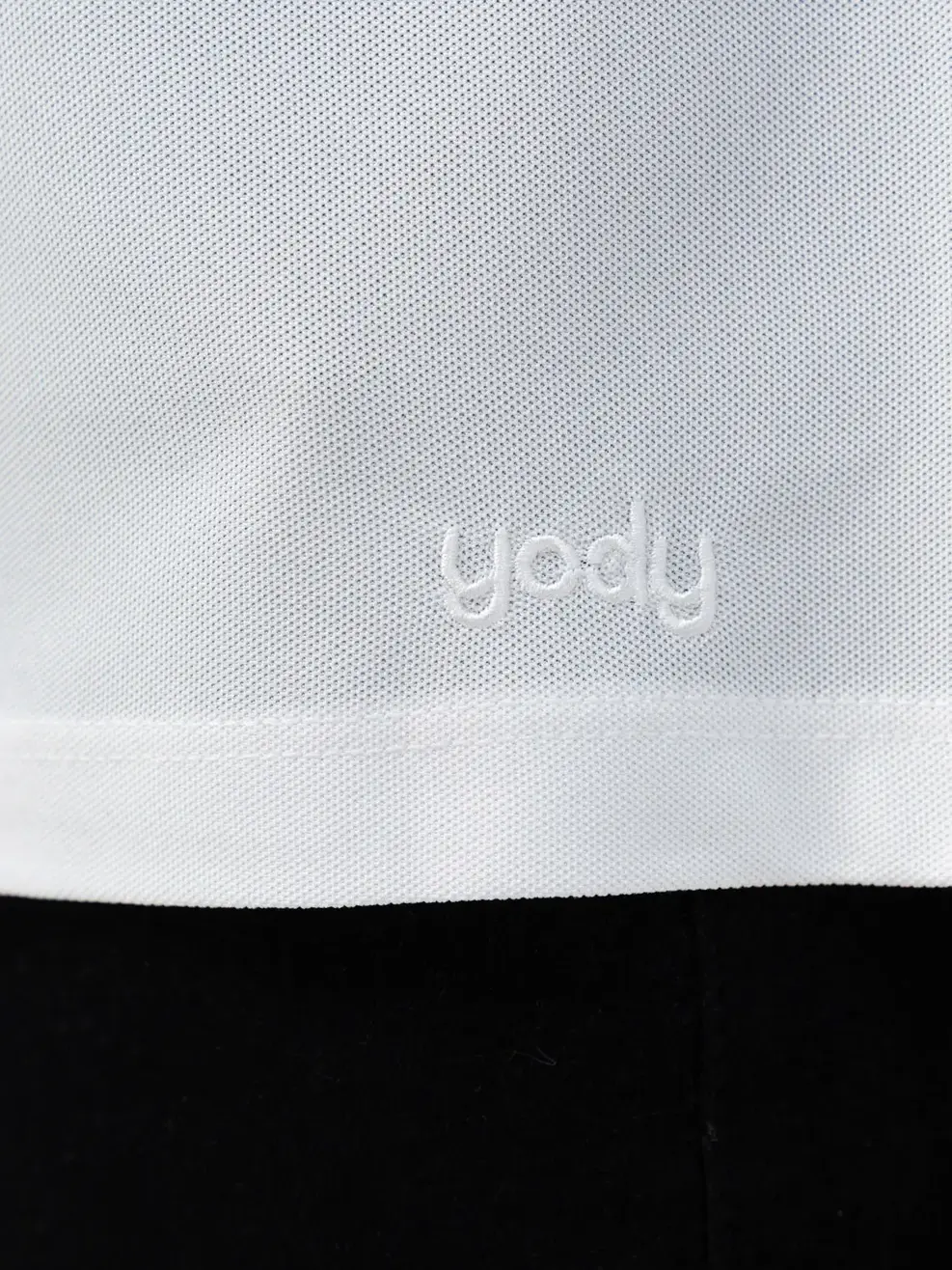 Polo nam phối nẹp 01 - Trắng - M