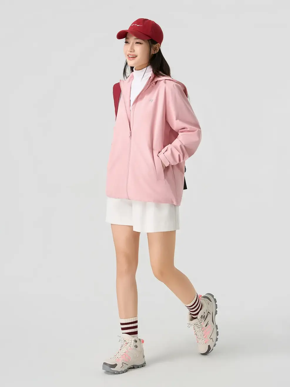 Áo Khoác Gió Nữ Gia Đinh 3C Promax -  Hồng 137 - S