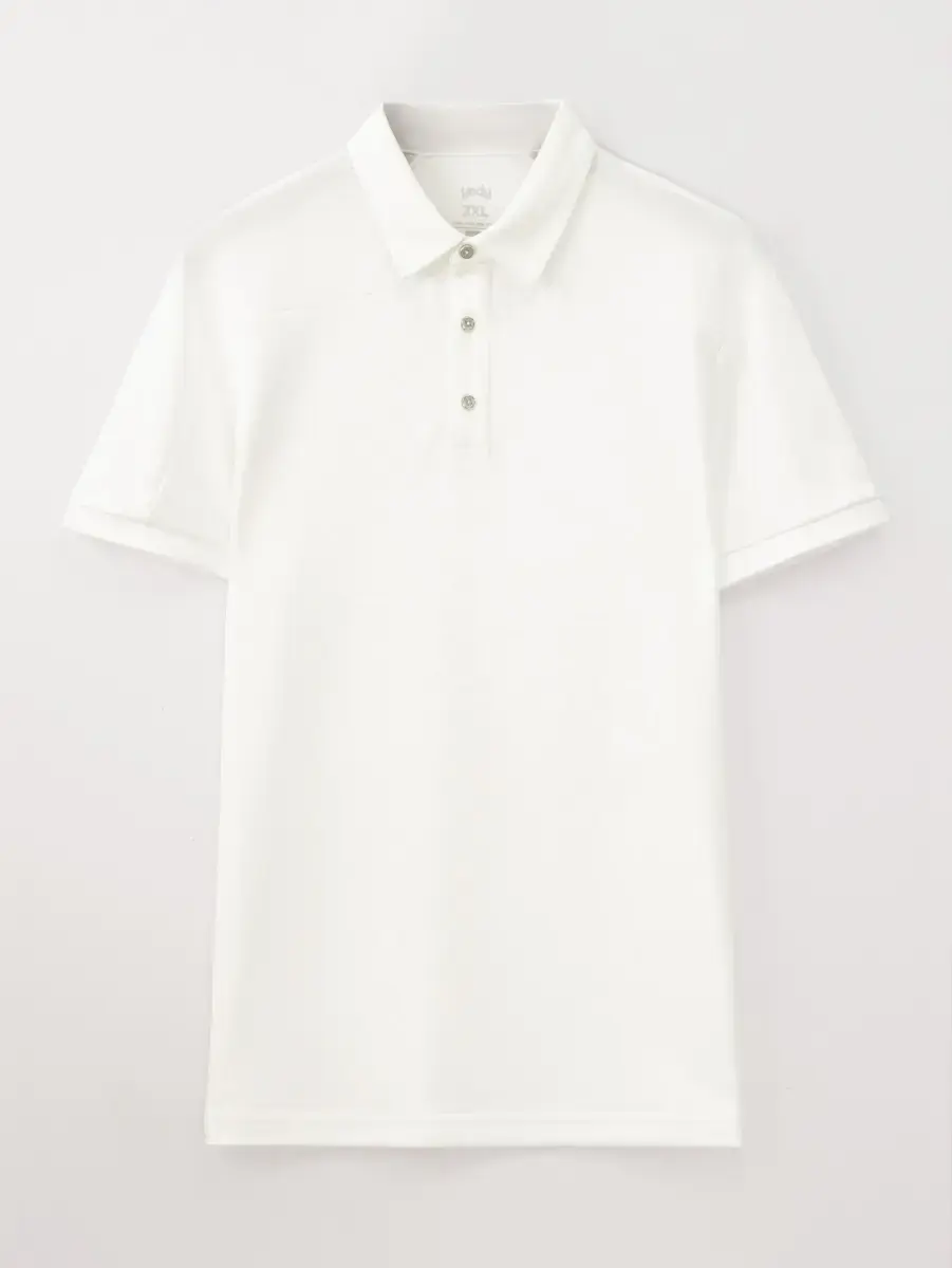 Polo Nam Bổ Thân  - Trắng - 4XL