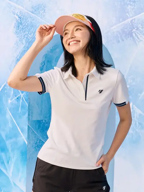 Áo Polo Thể Thao Nữ Waffle Phối Nẹp
