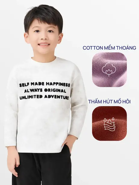 Áo Phông Dài Tay Loang Màu