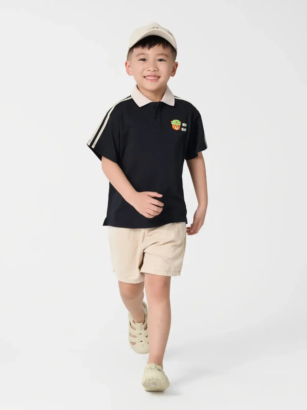 Polo Kid Camp - Đen - 2-3