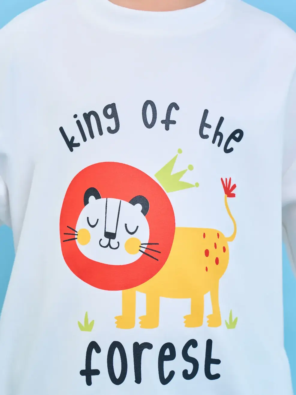 Áo nỉ kid Lion King - Trắng - 2