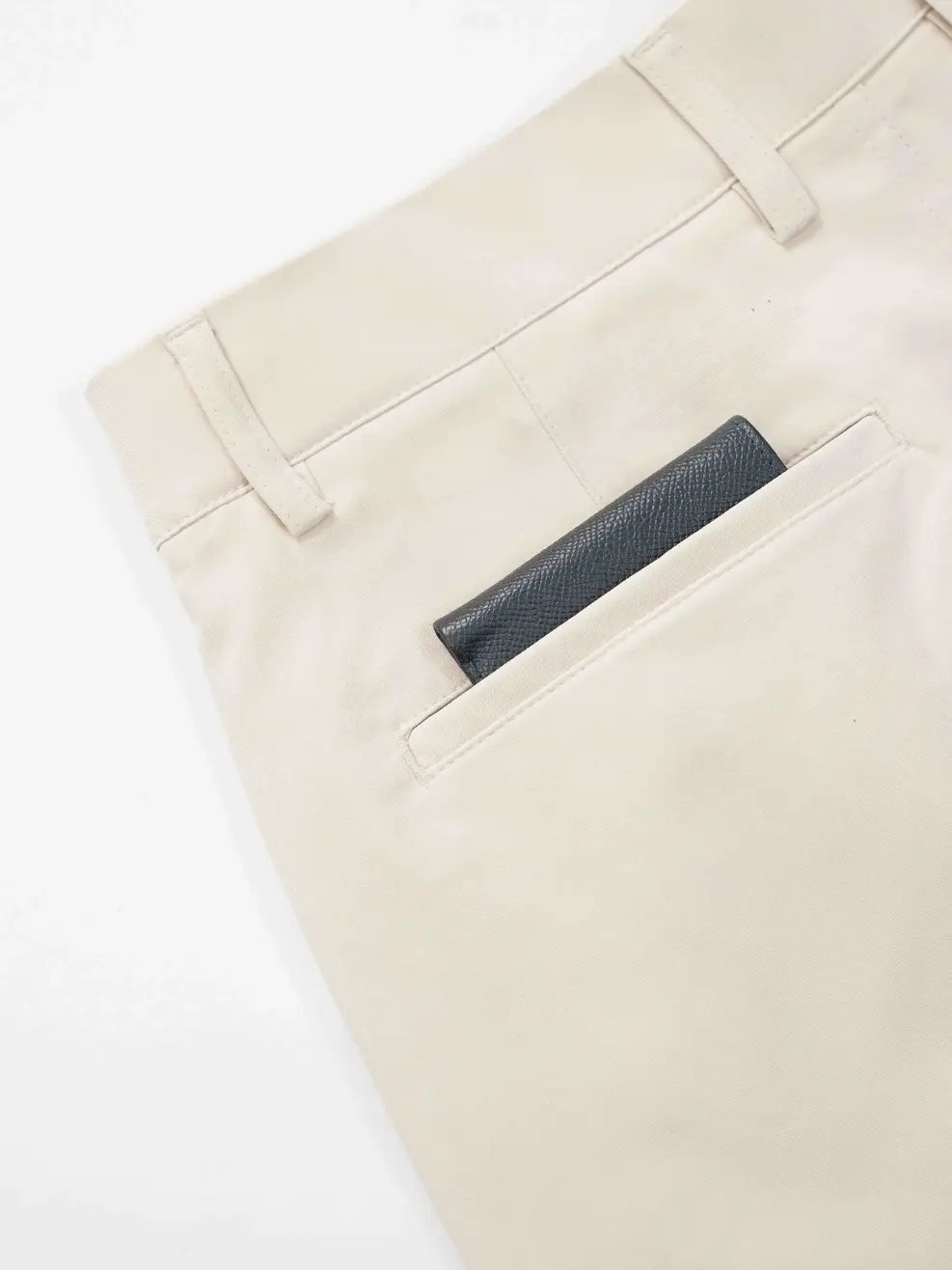 Quần Sooc Kaki Nam Cạp Di Động - Be - 34