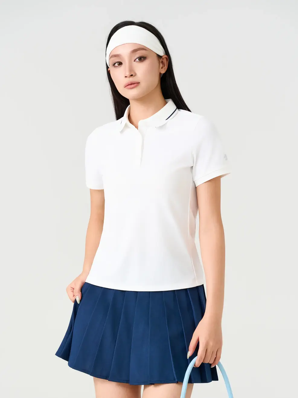 Áo Polo Thể Thao Nữ Cool Fx Phối Bo - Trắng 001 - XS