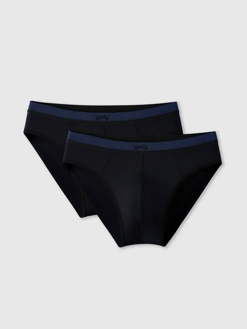 Quần Lót Tam Giác Nam Phối Cạp Combo 2 - ĐEN 002 - M