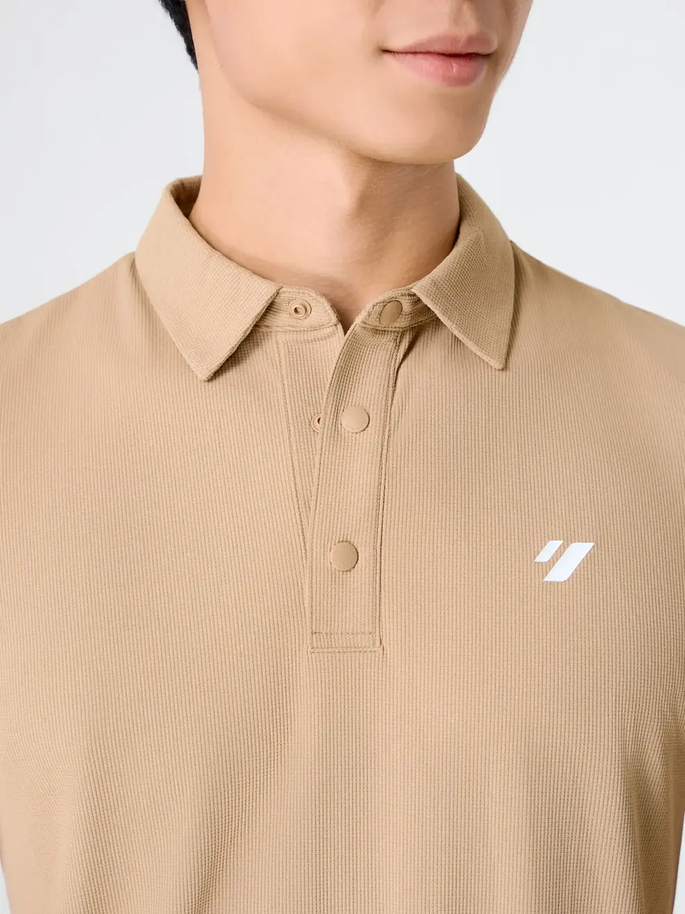 Áo Polo Nam Thể Thao Phối Bo Tay - Màu nâu 019 - S