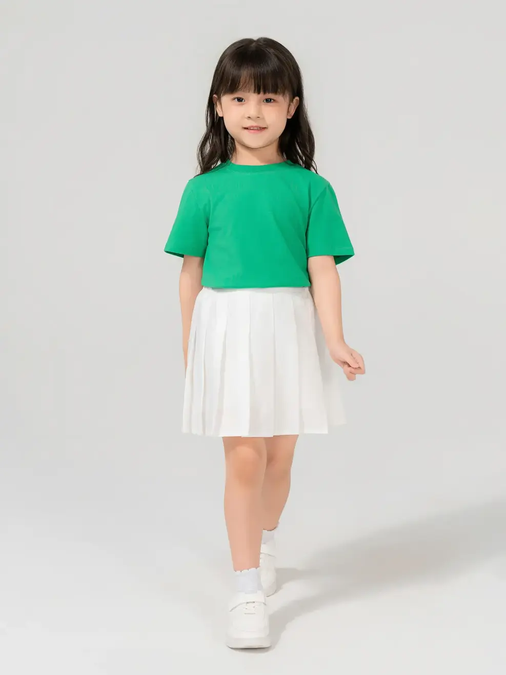 T-shirt Kid Cơ Bản - Xanh lá cây - 4-5