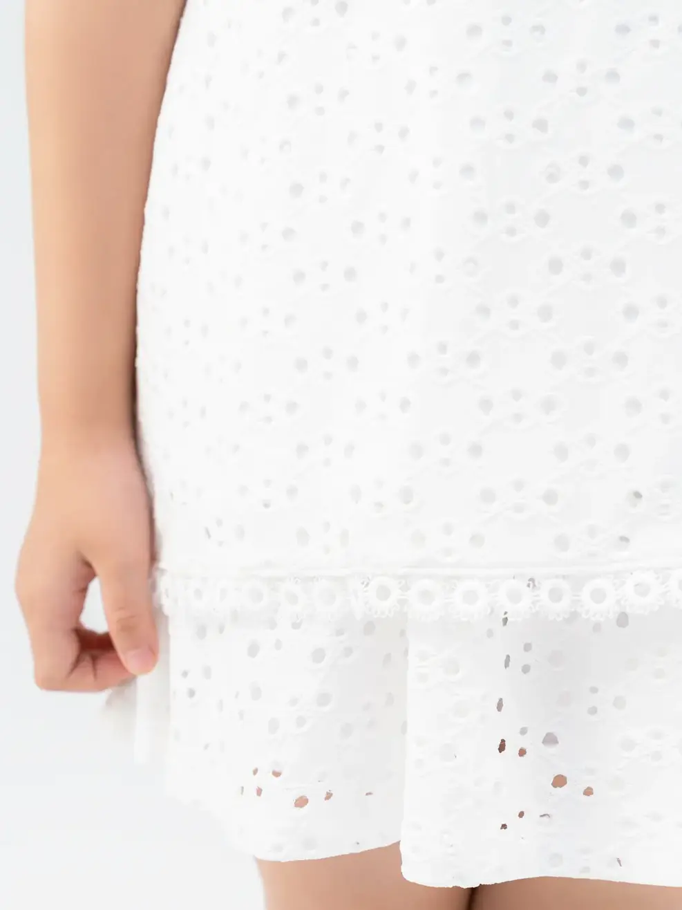 Bộ Đồ Trẻ Em Ba Lỗ Kẹp Ren - Trắng - 2