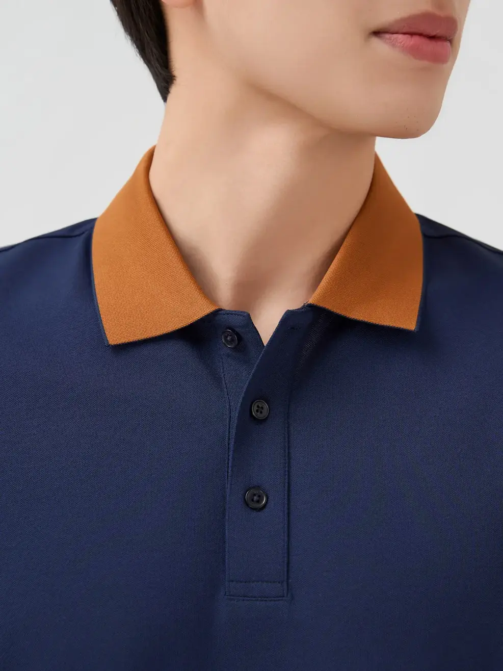 Áo Polo Nam Ngắn Tay Cổ Phối Bo - Navy 023 - XL