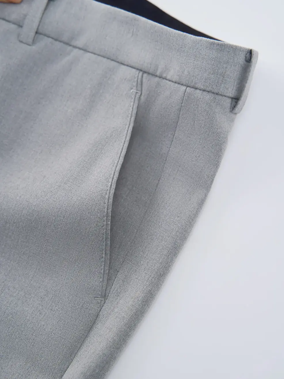 Quần Dài Âu Nam Cạp Chun Ốp (qam6049) - Xám melanger 041 - 29