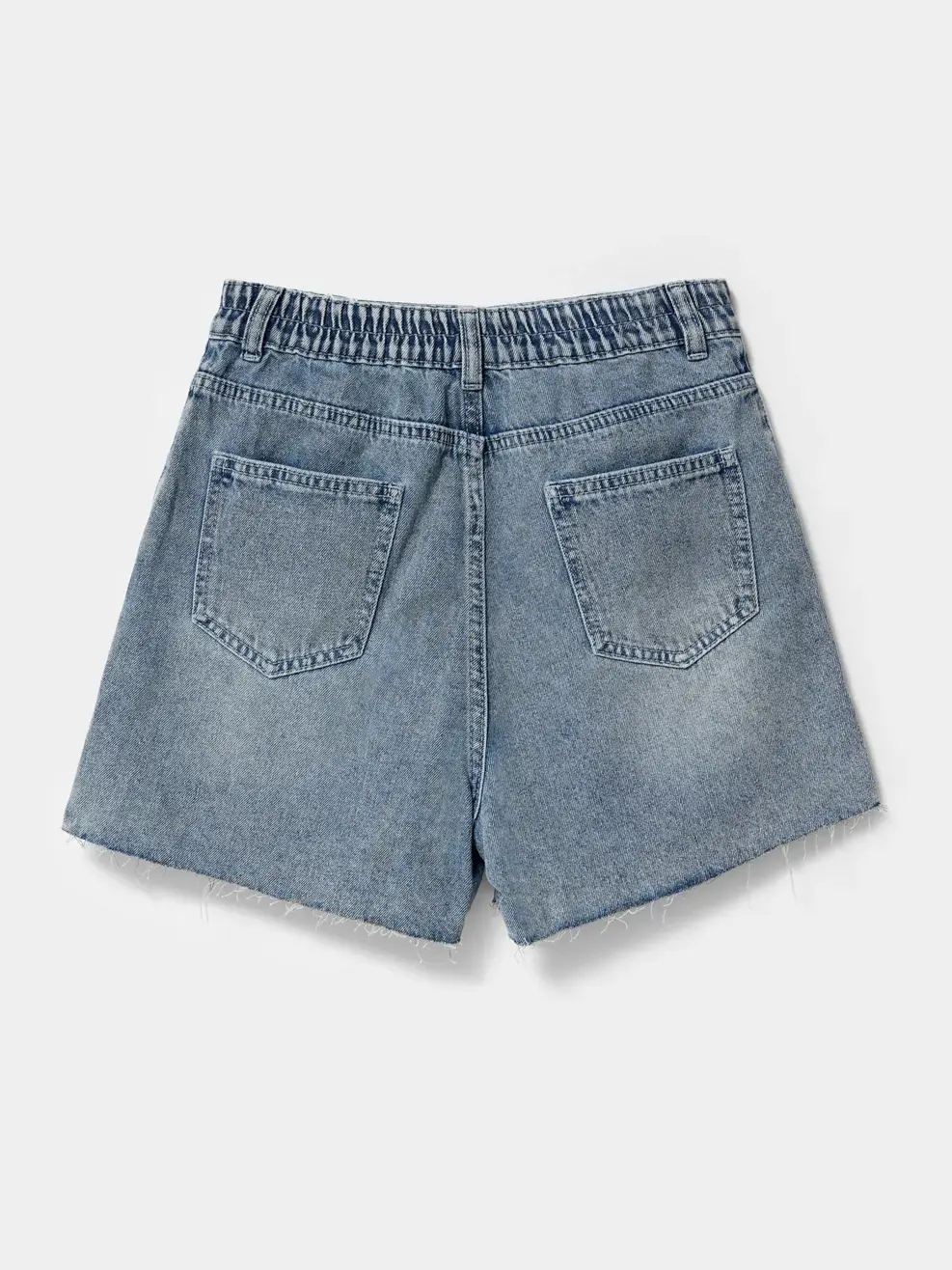 Sooc Jeans nữ xếp ly túi chéo - Xanh nhạt - 25
